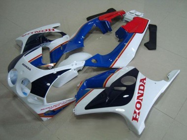 1988-1989 White Red Blue Glossy Black Honda CBR250RR MC19 Motorcycle Fairings