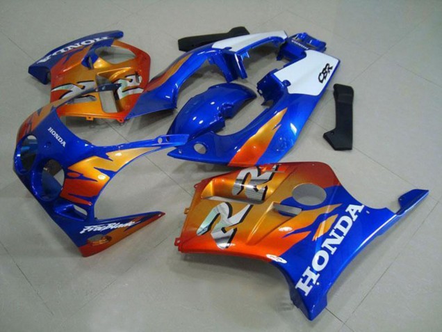 1988-1989 White Blue Orange Honda CBR250RR MC19 Motorcycle Fairings