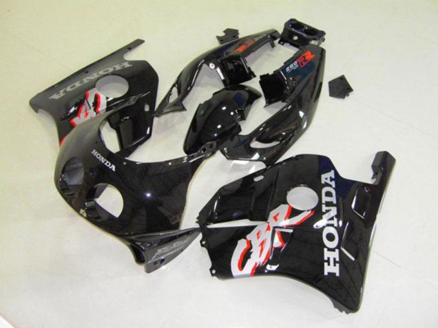 1990-1998 Glossy Black Honda CBR250RR MC22 Motorcycle Fairings