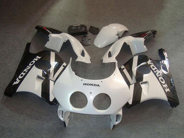 1990-1998 White Glossy Black Honda CBR250RR MC22 Motorcycle Fairing Kits