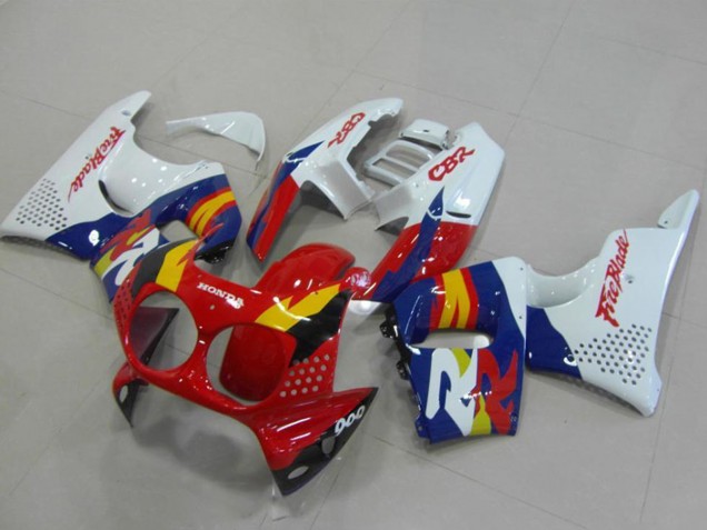 1994-1995 White Red Blue Yellow Honda CBR900RR 893 Motorcycle Fairings