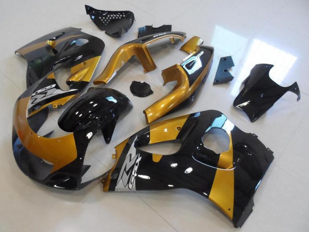 1996-2000 Gold Black Suzuki GSXR 600 Motorcycle Fairings