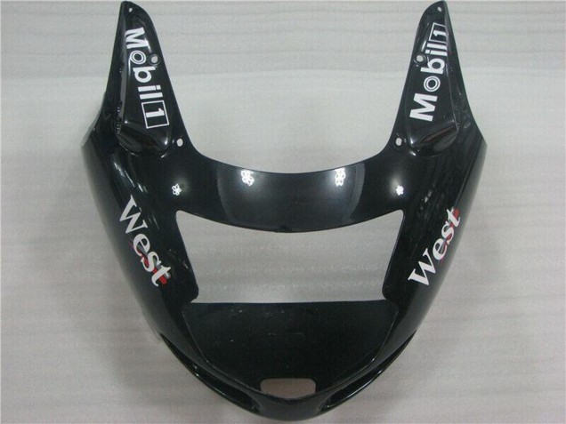 1996-2007 Glossy Black White West Honda CBR1100XX Motorcycle Fairings