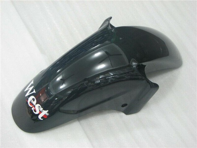 1996-2007 Glossy Black White West Honda CBR1100XX Motorcycle Fairings