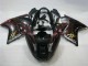 1996-2007 Glossy Black Red Flame Honda CBR1100XX Abs Motorcycle Fairings