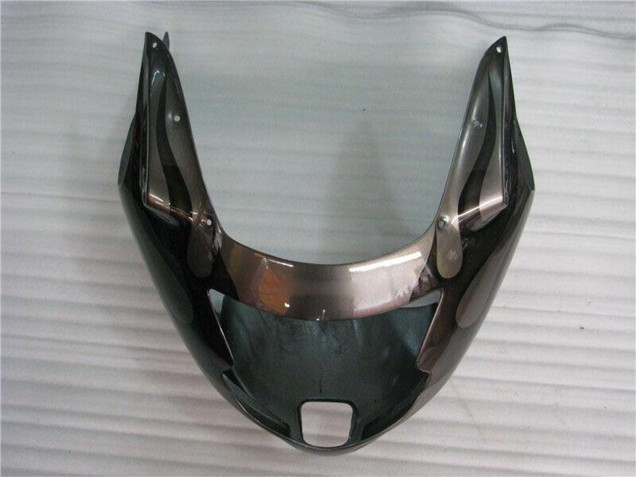 1996-2007 Glossy Black Silver Flame Honda CBR1100XX Motorcycle Fairings