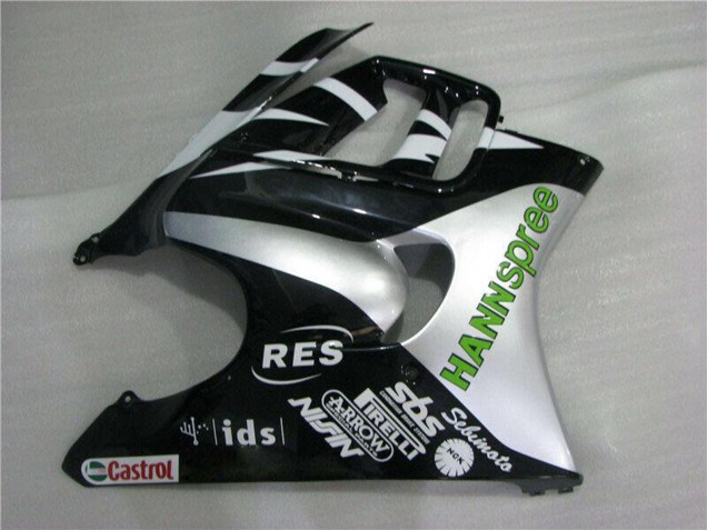 1995-1996 White Silver Green Hannspree Honda CBR600 F3 Motorcycle Fairings