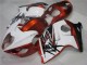 1996-2007 White Orange Black Suzuki GSXR 1300 Hayabusa Motorcycle Fairings