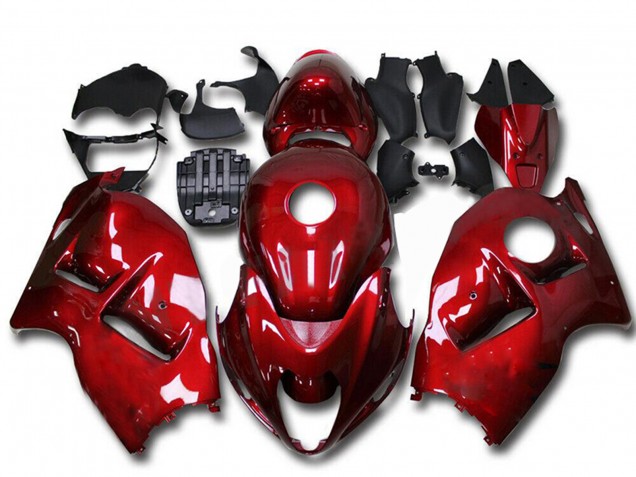 1996-2007 Candy Red Suzuki GSXR 1300 Hayabusa Motorcycle Fairings