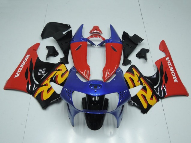 1998-1999 Red Blue Glossy Black Honda CBR900RR 919 Motorcycle Fairing