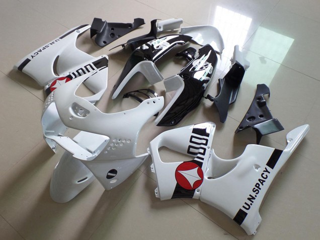 1998-1999 White Red Glossy Black U.N.Spacy Honda CBR900RR 919 Motorcycle Fairings