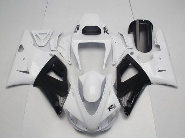 1998-1999 Pearl White Black Yamaha YZF R1 Motorcycle Fairings