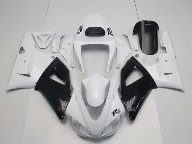 1998-1999 Pearl White Black Yamaha YZF R1 Motorcycle Fairings
