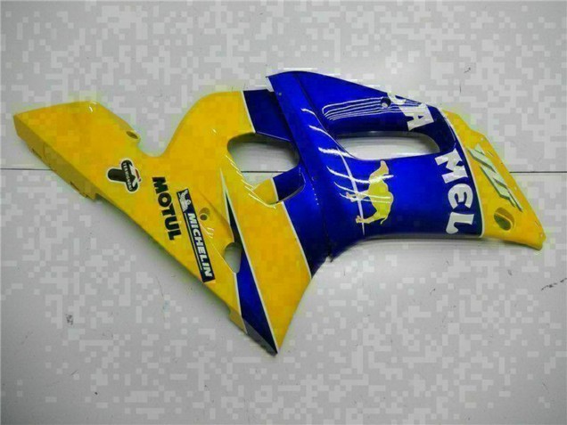1998-2002 Yellow Blue White Camel Motul Yamaha YZF R6 Motorcycle Fairings