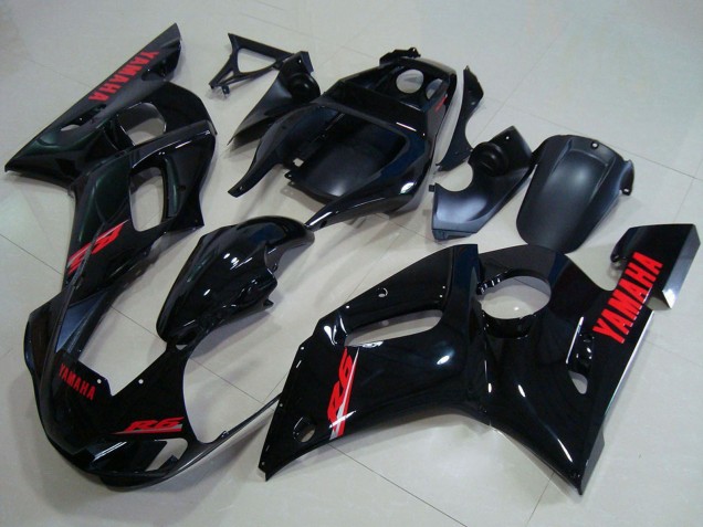 1998-2002 Glossy Black Red Decals Yamaha YZF R6 Motorcycle Fairings