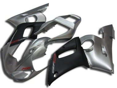1998-2002 Silver Matte Black Red Decal Yamaha YZF R6 Motorcycle Fairings