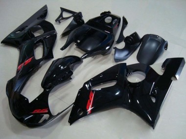 1998-2002 Glossy Black Red Decal Yamaha YZF R6 Motorcycle Fairings