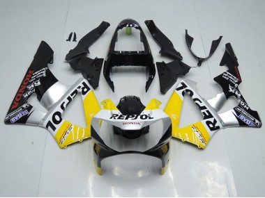 2000-2001 Yellow Silver Glossy Black Repsol Honda CBR900RR 929 Motorcycle Fairing