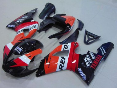 2000-2001 Orange White Red Black Repsol Yamaha YZF R1 Motorcycle Fairing