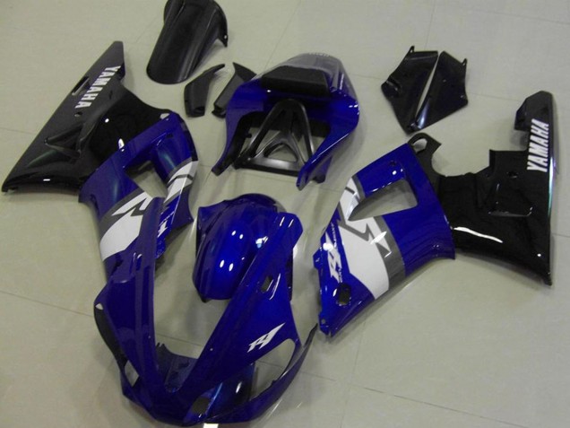 2000-2001 Blue White Black Yamaha YZF R1 Motorcycle Fairings