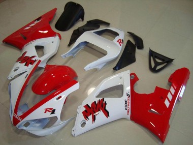 2000-2001 White Red Yamaha YZF R1 Motorcycle Fairing