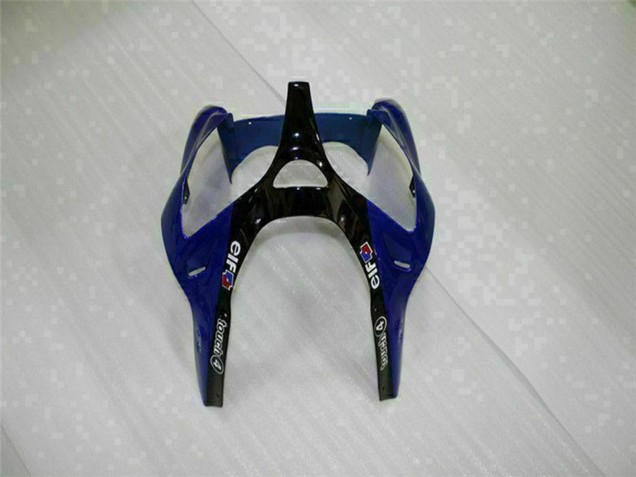 2000-2002 Blue Glossy Black Elf Bridgestone Kawasaki ZX6R Motorcycle Fairings
