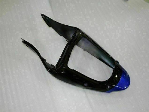 2000-2002 Blue Glossy Black Elf Bridgestone Kawasaki ZX6R Motorcycle Fairings