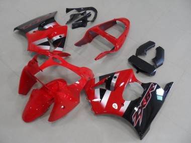 2000-2002 Red Silver Glossy Black OEM Style Kawasaki ZX6R Motorcycle Fairings