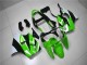 2000-2002 Green White Black Kawasaki ZX6R Motorcycle Fairing Kits