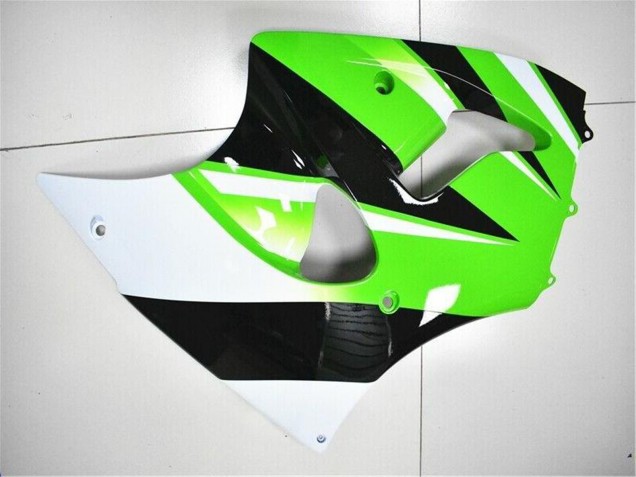 2000-2002 Green White Black Kawasaki ZX6R Motorcycle Fairing Kits