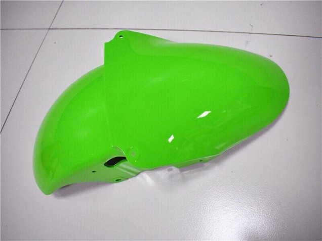 2000-2002 Green White Black Kawasaki ZX6R Motorcycle Fairing Kits