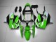2000-2002 Green White Black Kawasaki ZX6R Motorcycle Fairing Kits