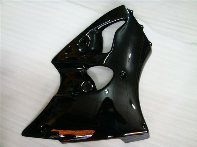 2000-2002 Glossy Black Kawasaki ZX6R Motorcycle Fairings