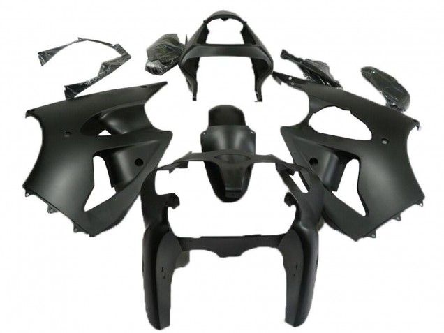 2000-2002 Matte Black Kawasaki ZX6R Motorcycle Fairings