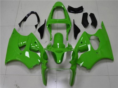 2000-2002 Green Black Kawasaki ZX6R Motorcycle Fairings