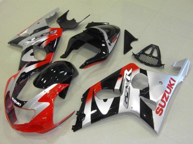 2000-2002 Silver Red Glossy Black Suzuki GSXR 1000 Motorcycle Fairings