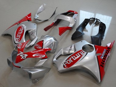 2001-2003 Silver Red Fortuna Honda CBR600 F4i Motorcycle Fairings