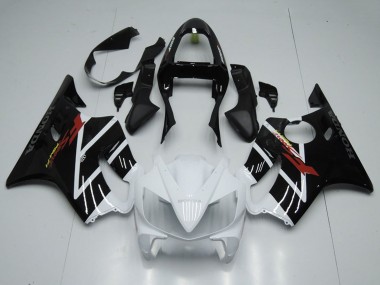 2001-2003 White Glossy Black F Sport Honda CBR600 F4i Motorcycle Fairing