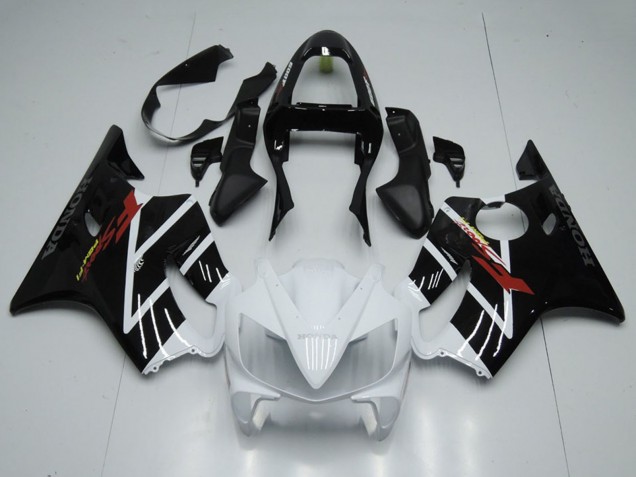 2001-2003 White Glossy Black F Sport Honda CBR600 F4i Motorcycle Fairing