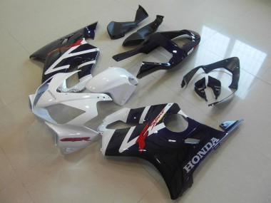 2001-2003 White Glossy Black F Sport Honda CBR600 F4i Motorcycle Fairings