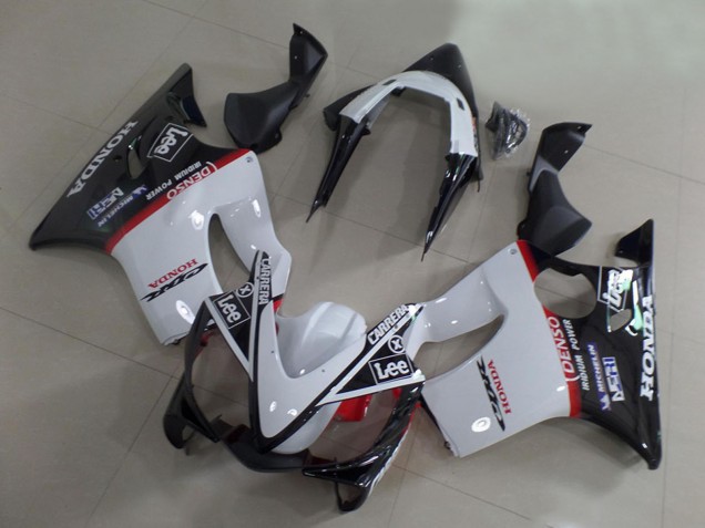 2001-2003 White Red Glossy Black Carrera Lee Honda CBR600 F4i Motorcycle Fairings