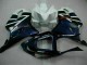 2001-2003 White Blue Black Stripe Honda CBR600 F4i Motorcycle Fairings