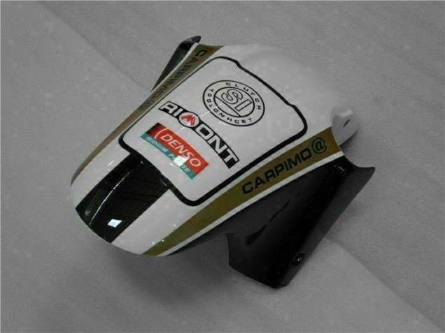 2001-2003 White Yellow Glossy Black Playboy Honda CBR600 F4i Motorcycle Fairings