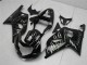 2001-2003 Glossy Black Silver Flame Suzuki GSXR 600/750 Motorcycle Fairings