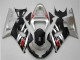 2001-2003 Silver Glossy Black Red Suzuki GSXR 600/750 Motorcycle Fairings