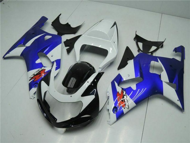 2001-2003 White Blue Black Suzuki GSXR 600/750 Motorcycle Fairings