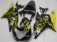 2001-2003 Glossy Black Yellow Flame Suzuki GSXR 600/750 Motorcycle Fairings
