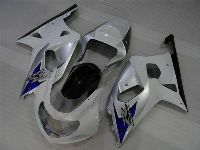 2001-2003 White Silver Blue Black Suzuki GSXR 600/750 Motorcycle Fairings