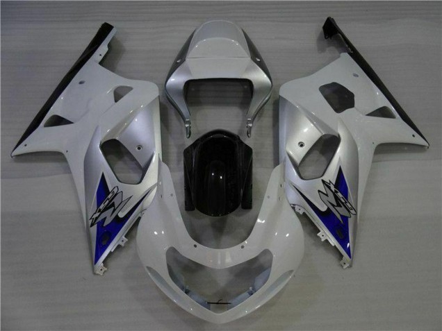 2001-2003 White Silver Blue Black Suzuki GSXR 600/750 Motorcycle Fairings