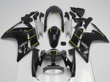2001-2006 Glossy Black Yellow Yamaha FJR1300 Motorcycle Fairings